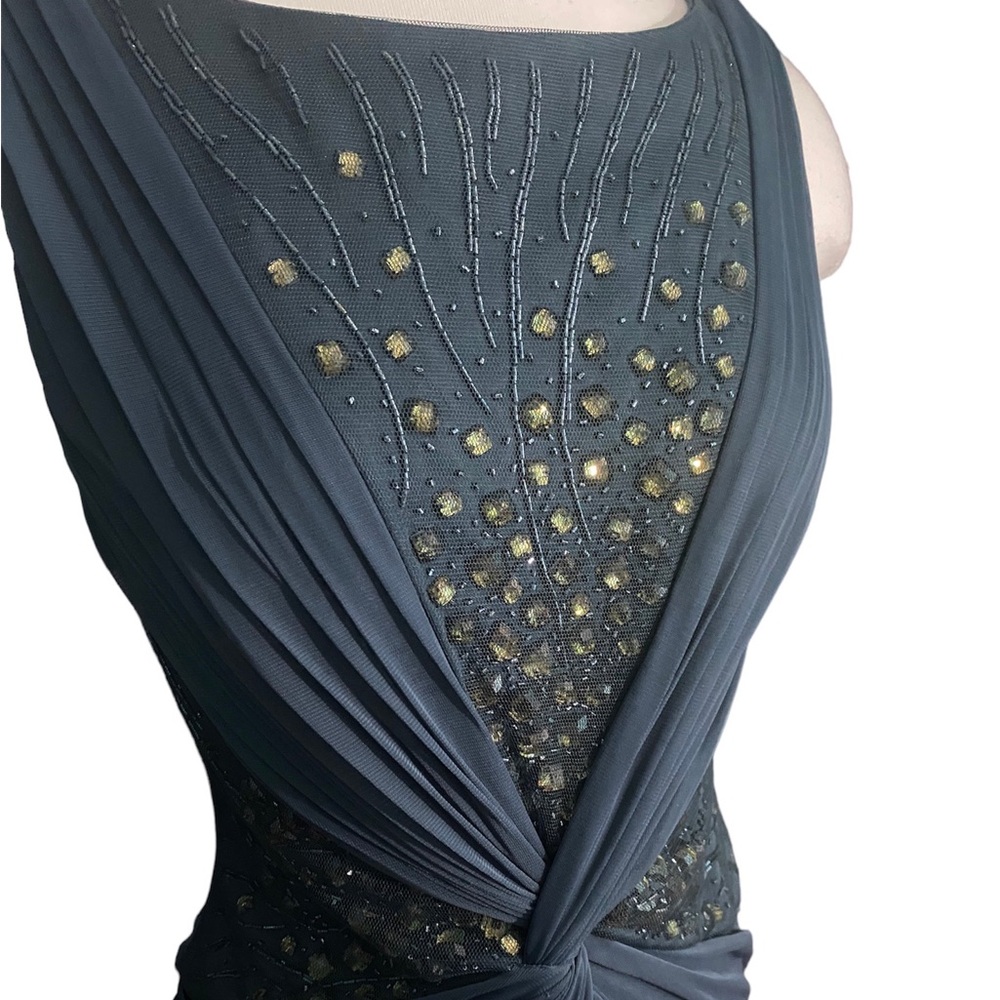 Adrianna papell collection beaded mermaid dress sz-8 - Picture 2 of 5